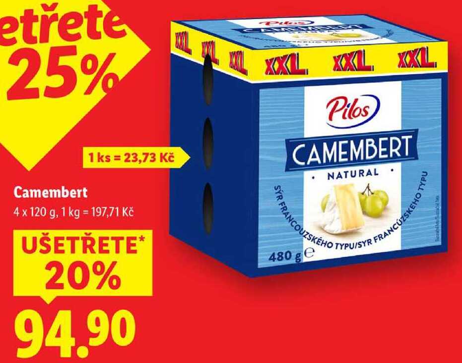 Camembert, 4x 120 g