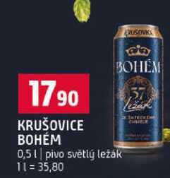 KRUŠOVICE BOHÉM 0,5 l