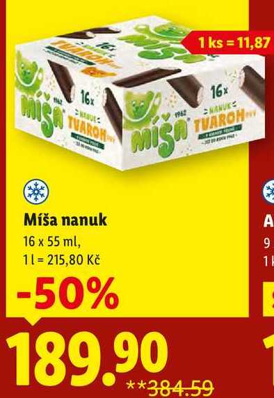 Míša nanuk, 16x 55 ml