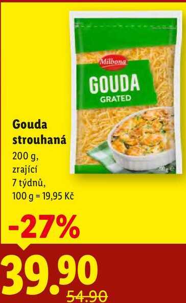 Gouda strouhaná, 200 g