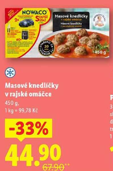 Masové knedlíčky v rajské omáčce, 450 g