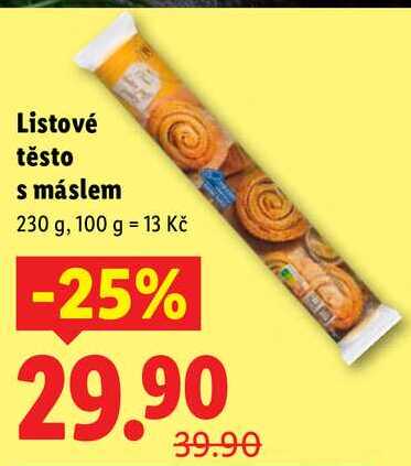 Listové těsto s máslem, 230 g
