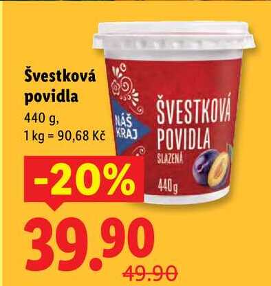 Švestková povidla, 440 g