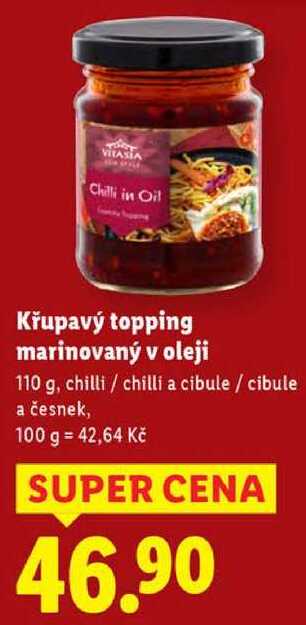 Křupavý topping marinovaný v oleji, 110 g