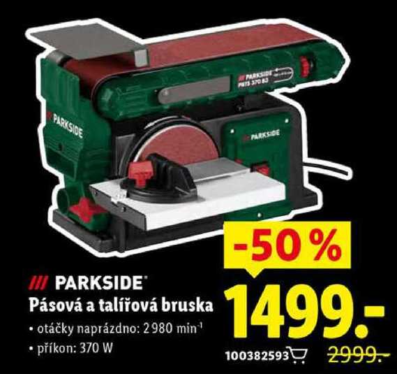 PARKSIDE Pásová a talířová bruska