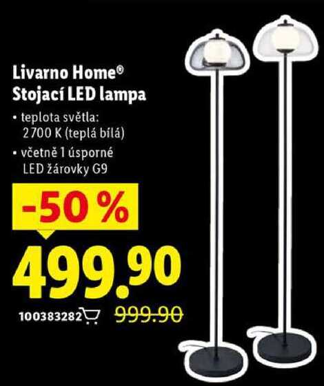 Livarno Home Stojací LED lampa