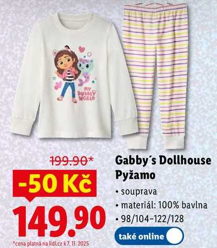 Gabby's Dollhouse Pyžamo
