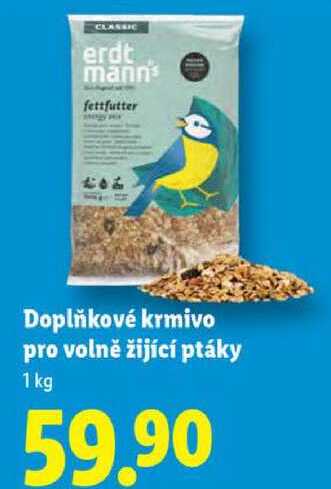 Doplňkové krmivo pro volně žijící ptáky, 1 kg 