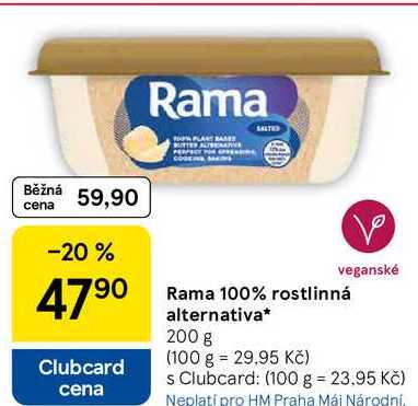 Rama 100% rostlinná alternativa, 200 g 