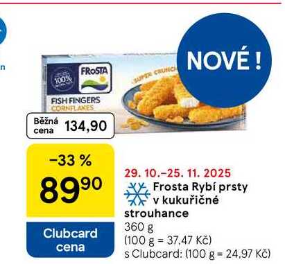 Frosta Rybí prsty v kukuřičné strouhance, 360 g