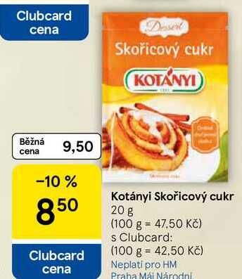 Kotányi Skořicový cukr, 20 g  