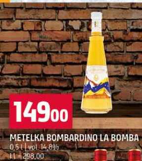 METELKA BOMBARDINO LA BOMBA 0,5 l
