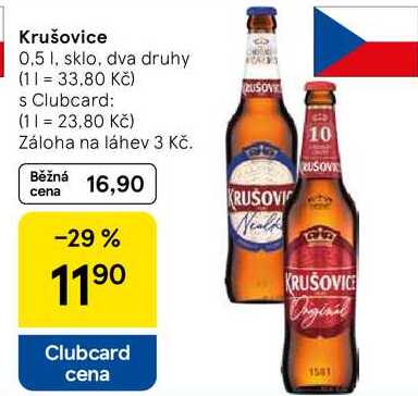 Krušovice original, 0,5 l