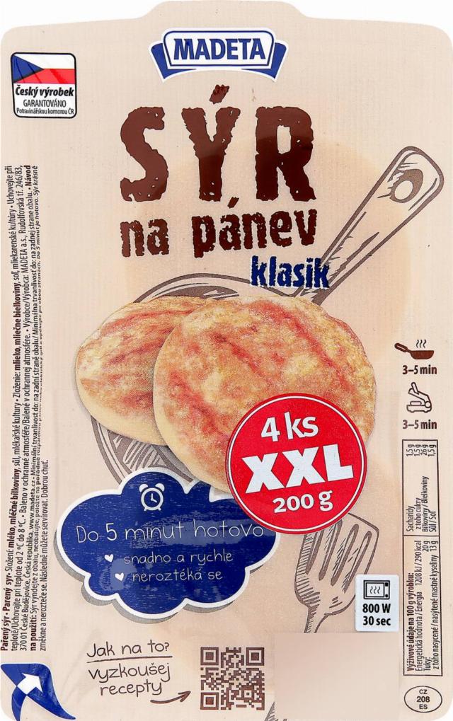 Madeta Sýr na pánev XXL různé druhy