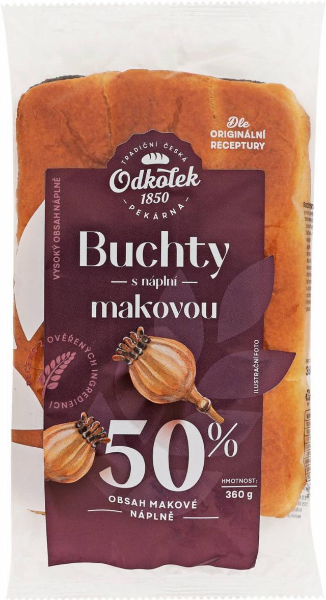 Odkolek Buchty s náplní makovou