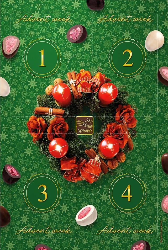 Farmland Adventní kalendář Lyo ovoce v čokoládě