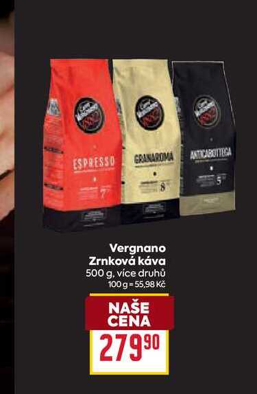 Vergnano Zrnková káva 500 g