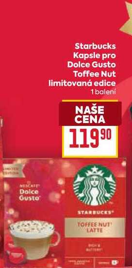 Starbucks Kapsle pro Dolce Gusto Toffee Nut limitovaná edice 1 balení 