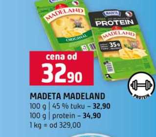 MADETA MADELAND 100 g 45 % tuku 100 g protein
