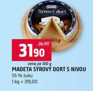 MADETA SÝROVÝ DORT S NIVOU 55% tuku 100g