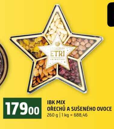 IBK MIX OŘECHŮ A SUŠENÉHO OVOCE 260 g 