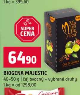 BIOGENA MAJESTIC 40-50 g čaj ovocný vybrané druhy