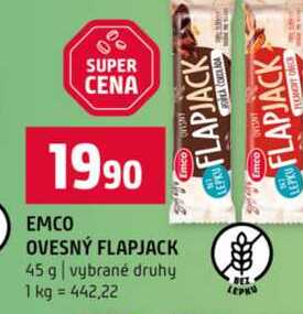 EMCO OVESNÝ FLAPJACK 45 g vybrané druhy