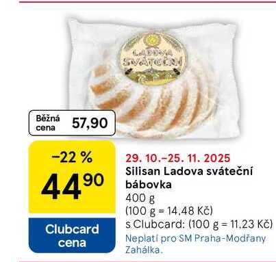 Silisan Ladova sváteční bábovka, 400 g  