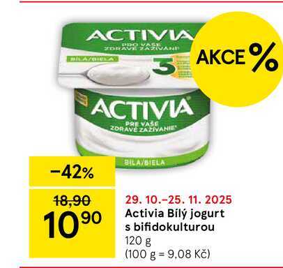 Activia Bílý jogurt s bifidokulturou, 120 g  