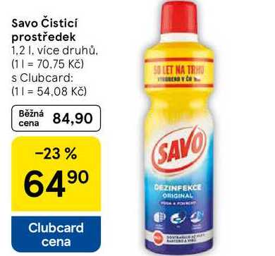 Savo Čisticí prostředek, 1,2 l