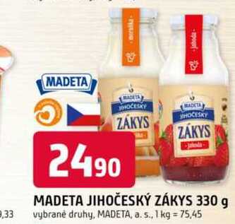 MADETA JIHOČESKÝ ZÁKYS 330 g 