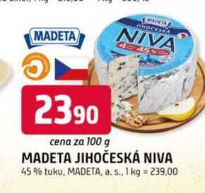 MADETA JIHOČESKÁ NIVA 45% tuku, 100g