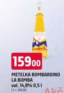 METELKA BOMBARDINO LA BOMBA vol. 14,8% 0,5 l