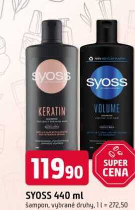Syoss Šampon 440ml, vybrané druhy