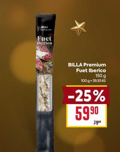 BILLA Premium Fuet Iberico 150 g 