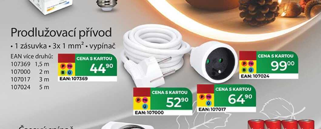 Prodlužovací přívod 5 m