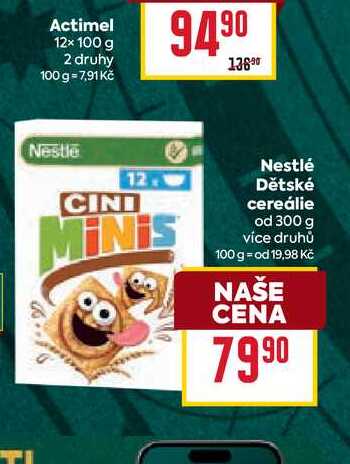 Nestlé Dětské cereálie od 300 g 