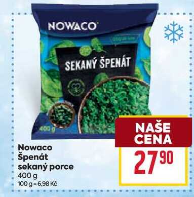 Nowaco Špenát sekaný porce 400 g 