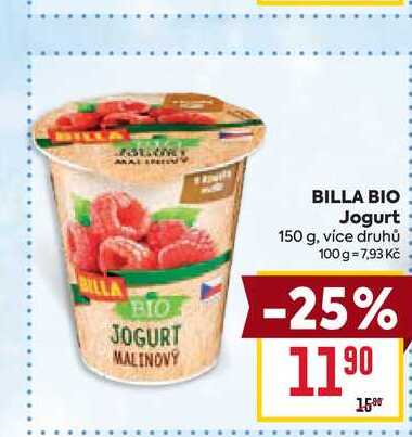 BILLA BIO Jogurt 150 g