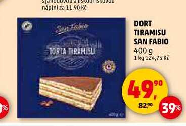 DORT TIRAMISU SAN FABIO, 400 g