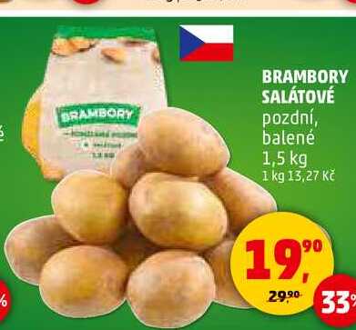 BRAMBORY SALÁTOVÉ, 1,5 kg  