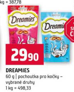 DREAMIES 60 g pochoutka pro kočky vybrané druhy