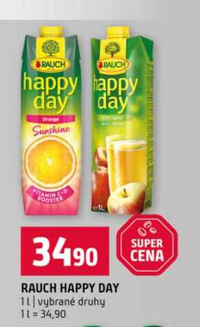 RAUCH HAPPY DAY 1l vybrané druhy 