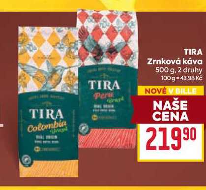 TIRA Zrnková káva 500 g