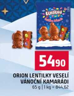 ORION LENTILKY VESELÍ VÁNOČNÍ KAMARÁDI 65 g