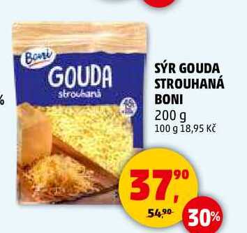 SÝR GOUDA STROUHANÁ BONI, 200 g
