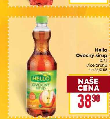 Hello Ovocný sirup 0,7l