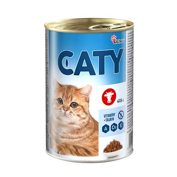 Caty Kousky v omáčce s hovězím pro kočky