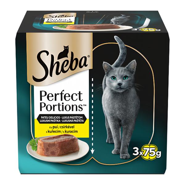 Sheba Perfect Portions vaničky s kuřecím pro dospělé kočky 6x37,5g