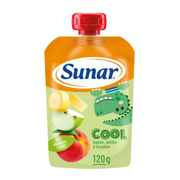 Sunar Cool ovocná kapsička broskev, banán, jablko 12m+